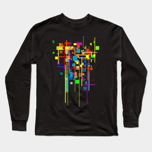 Architecture Color Pattern Long Sleeve T-Shirt